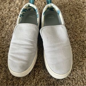 Gray Slip on canvas shoes